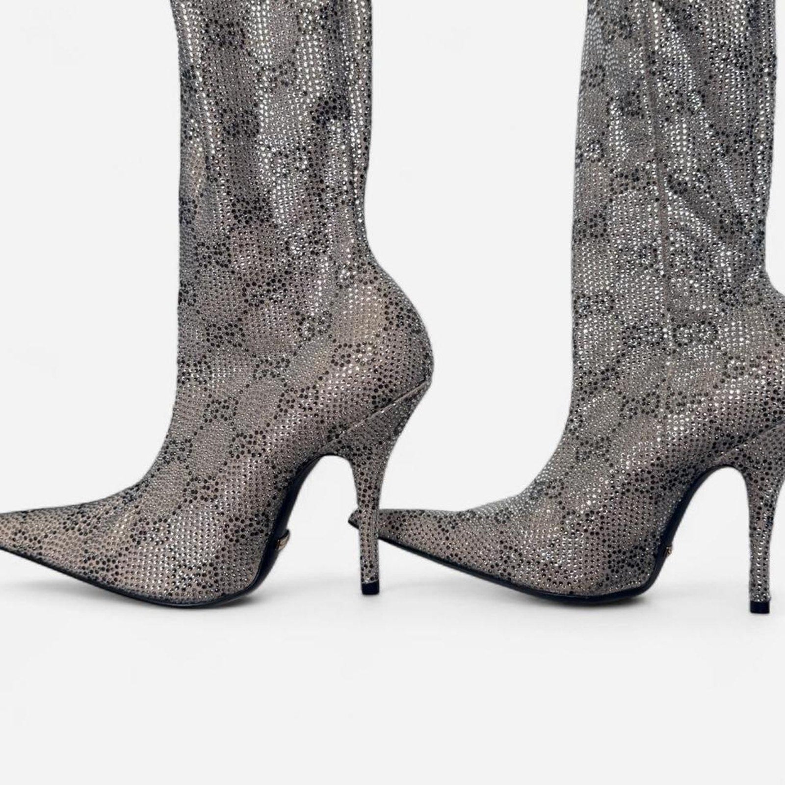 Gucci x Balenciaga Crystal GG Pantalegging heels x Project Hacker