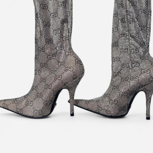 Gucci x Balenciaga Crystal GG Pantalegging heels x Project Hacker