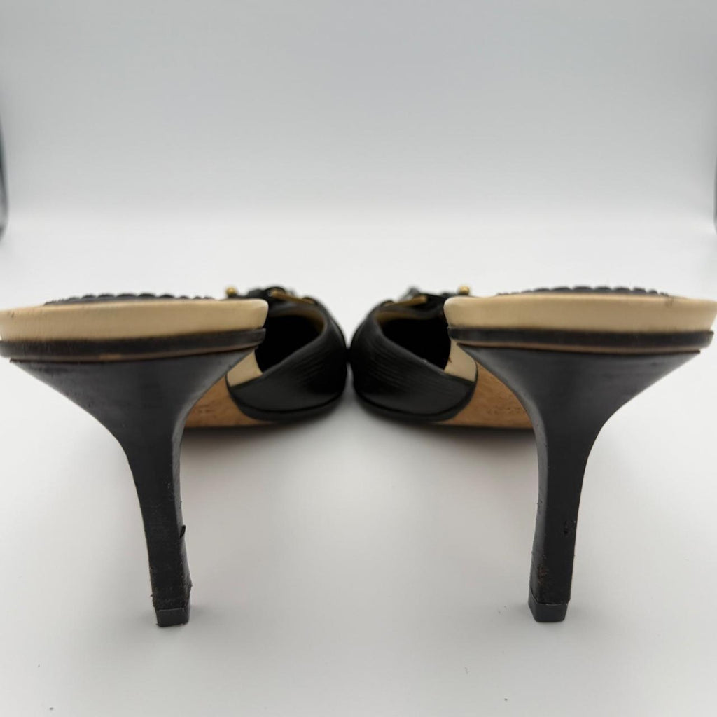 Vintage Gucci Python Pointed Toe Mules Tom Ford Era