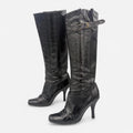 Vintage Jimmy Choo Patent Knee High Leather Boots