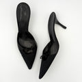 Vintage Gucci Pointed Toe GG Monogram Mules Size 9B