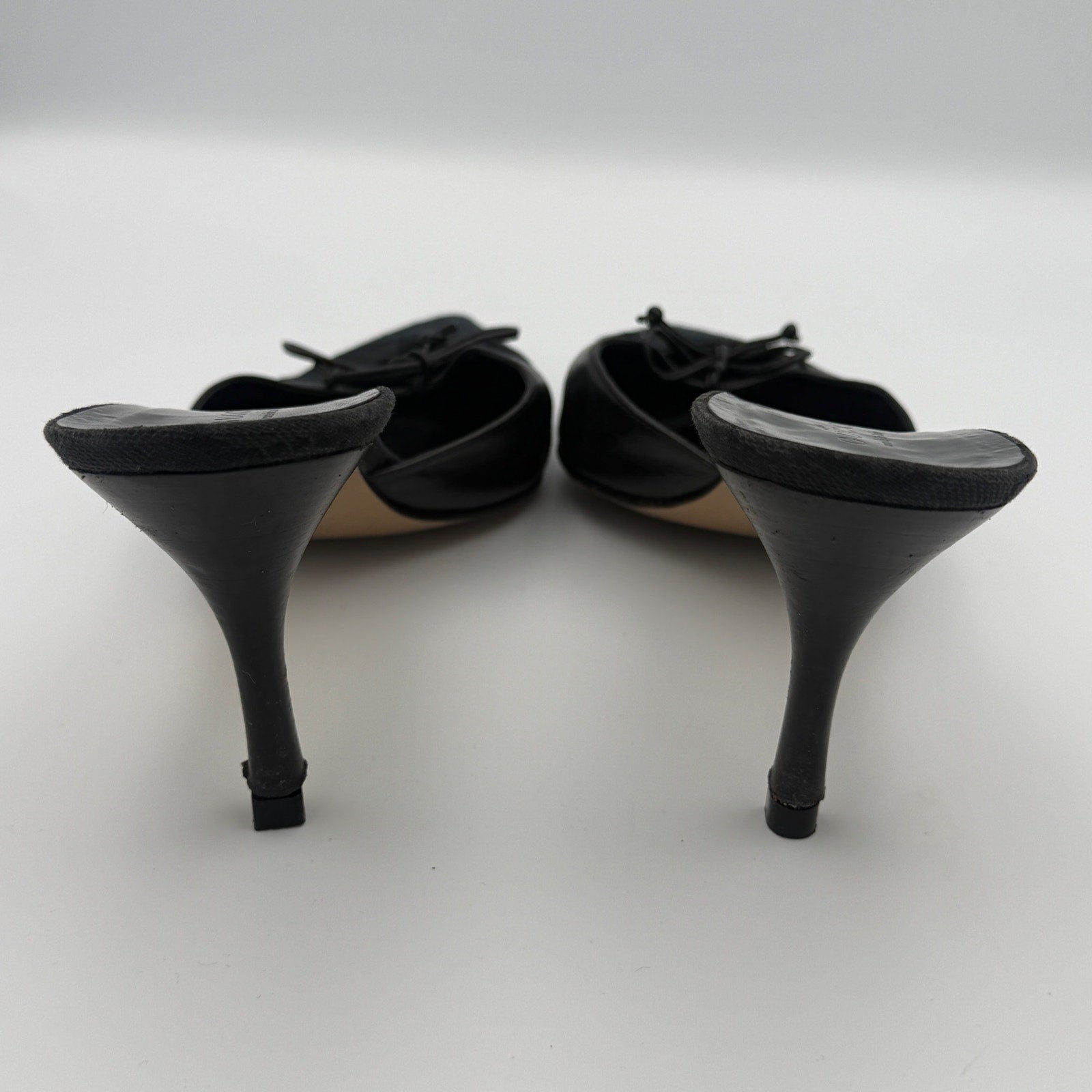 Vintage Gucci Pointed Toe GG Monogram Mules Size 9B
